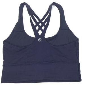 Lululemon Mind Over Miles Sports bra Workout Racerback Strappy Size 8 P25